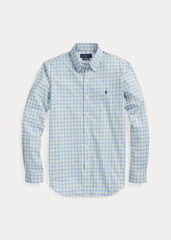 Polo Ralph Lauren Plaid Poplin Skjorter Herre Danmark (NRLKX4598)